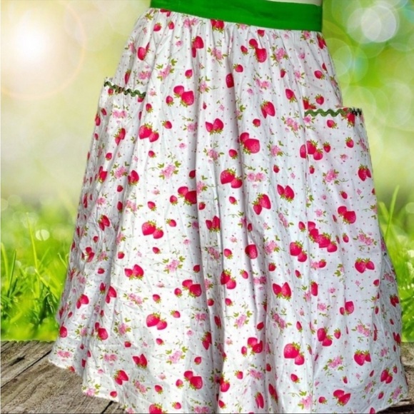 Unique Vintage Skirts Unique Vintage Modcloth Strawberry Vintage